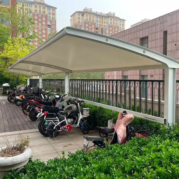 长武县膜结构电动车棚